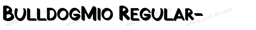 BulldogMio Regular字体转换